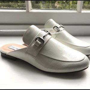 NEW Steve Madden Kandi winter white loafer mule